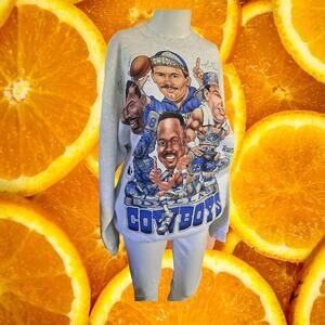 Vintage‎ Rare H.L.Miller Dallas Cowboys Sweatshirt Size Large